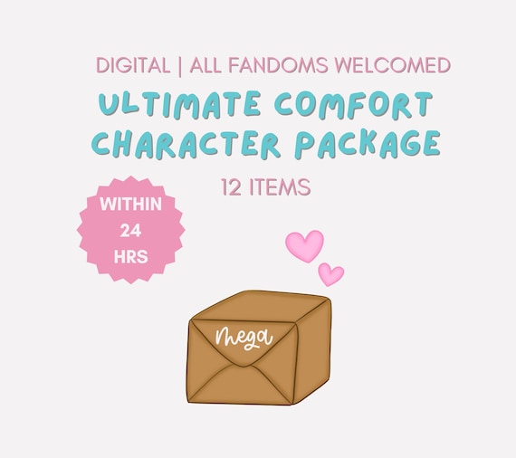 Comfort Character ULTIMATE Digital Care Package of 12 | Letters, Playlist, Activities, Coloring and More | Within 24 Hours | Free Gift