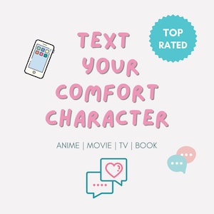 Envie mensagens de texto para seu personagem de conforto, amigo por correspondência personalizado, cartas de dramatização personalizadas para conforto