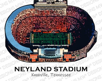 Neyland Stadium Digital - Etsy