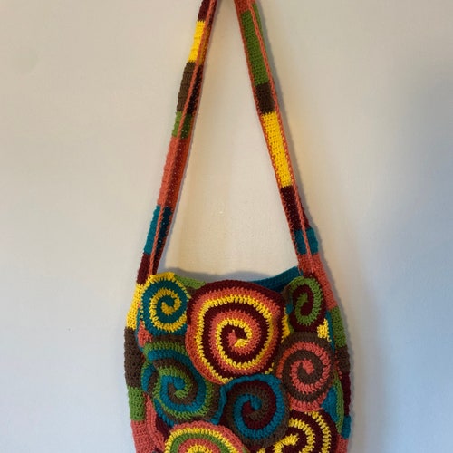 Crochet Hippie Spiral Bag Pattern Etsy