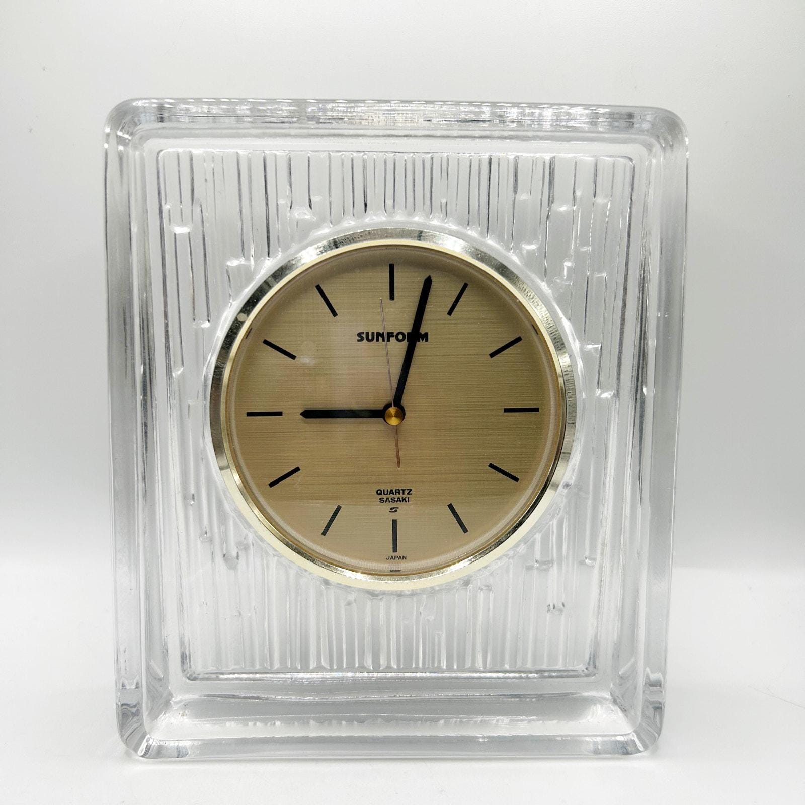 90s SASAKI SUNFORM CLOCK ガラス 時計 ポストモダン 90s SASAKI SUNFORM CLOCK ガラス 時計 ポストモダン