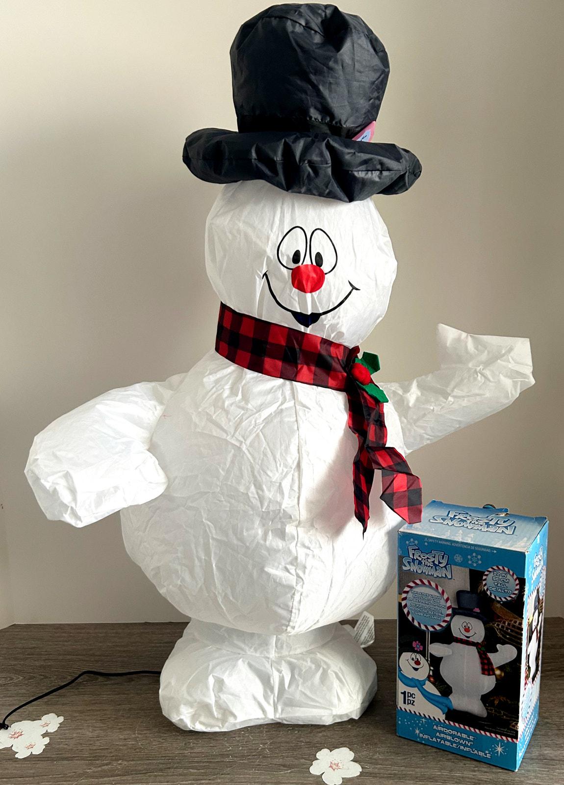 Gemmy Frosty the Snowman Airdorable Indoor Christmas  Inflatable 2023