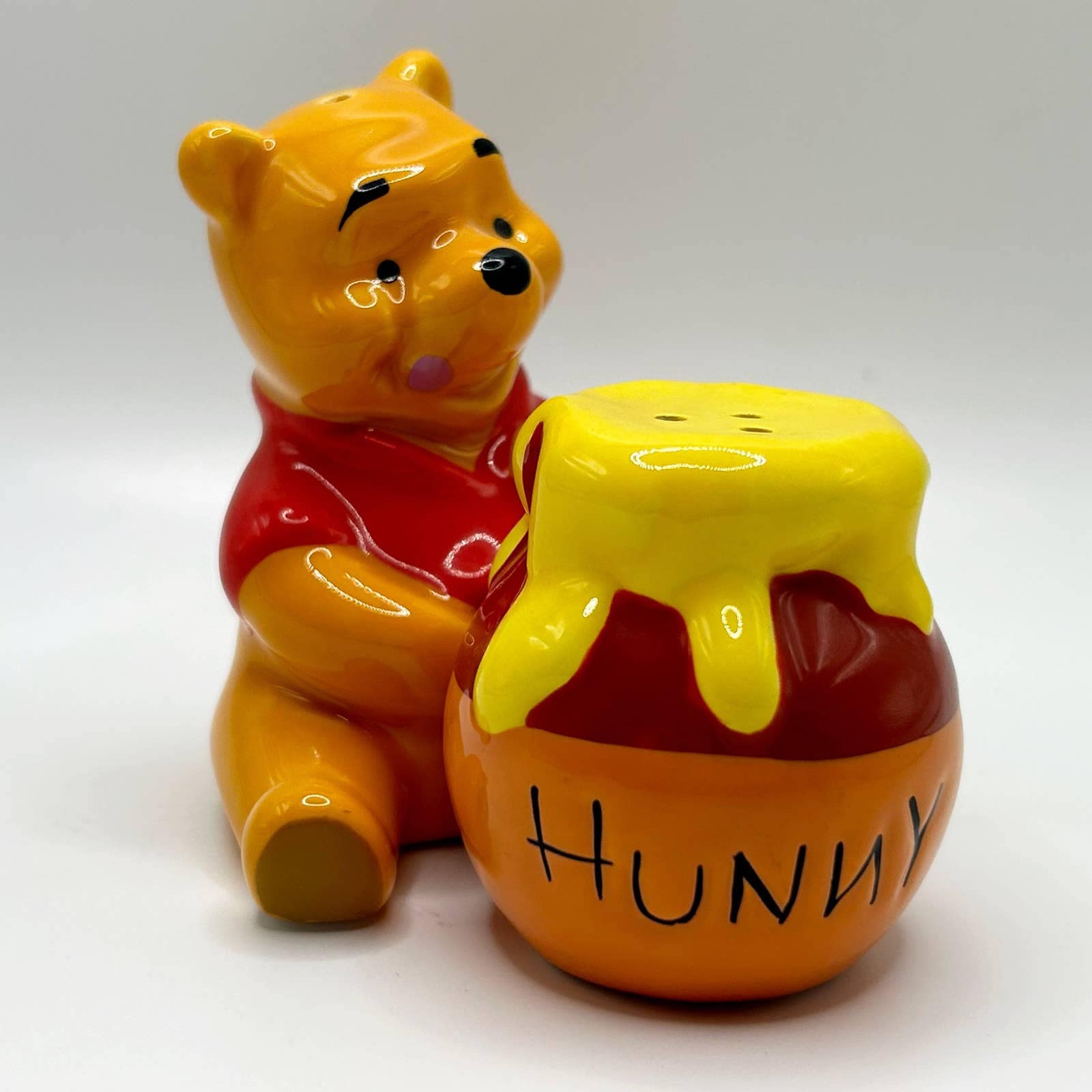 Disney Winnie The Pooh and Hunny Pot Shelf Sitter Decor - Chunky Wood Block  Cutout for Kids' Bedroom, Play Room or Nursery