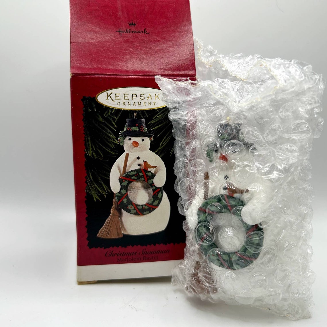Hallmark Keepsake Ornament 1996 Christmas Snowman Mariolein Bastin Etsy