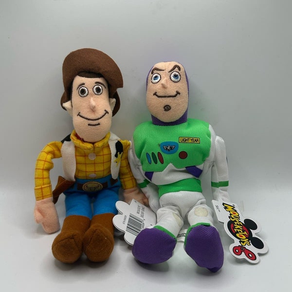 Toy Story THE DISNEY STORE Exclusive Woody & Buzz Lightyear Mini Bean Bag