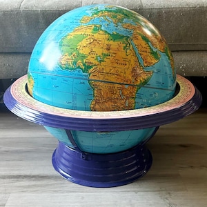 Cram's Imperial World Globe The George F. Cram Co. Vintage