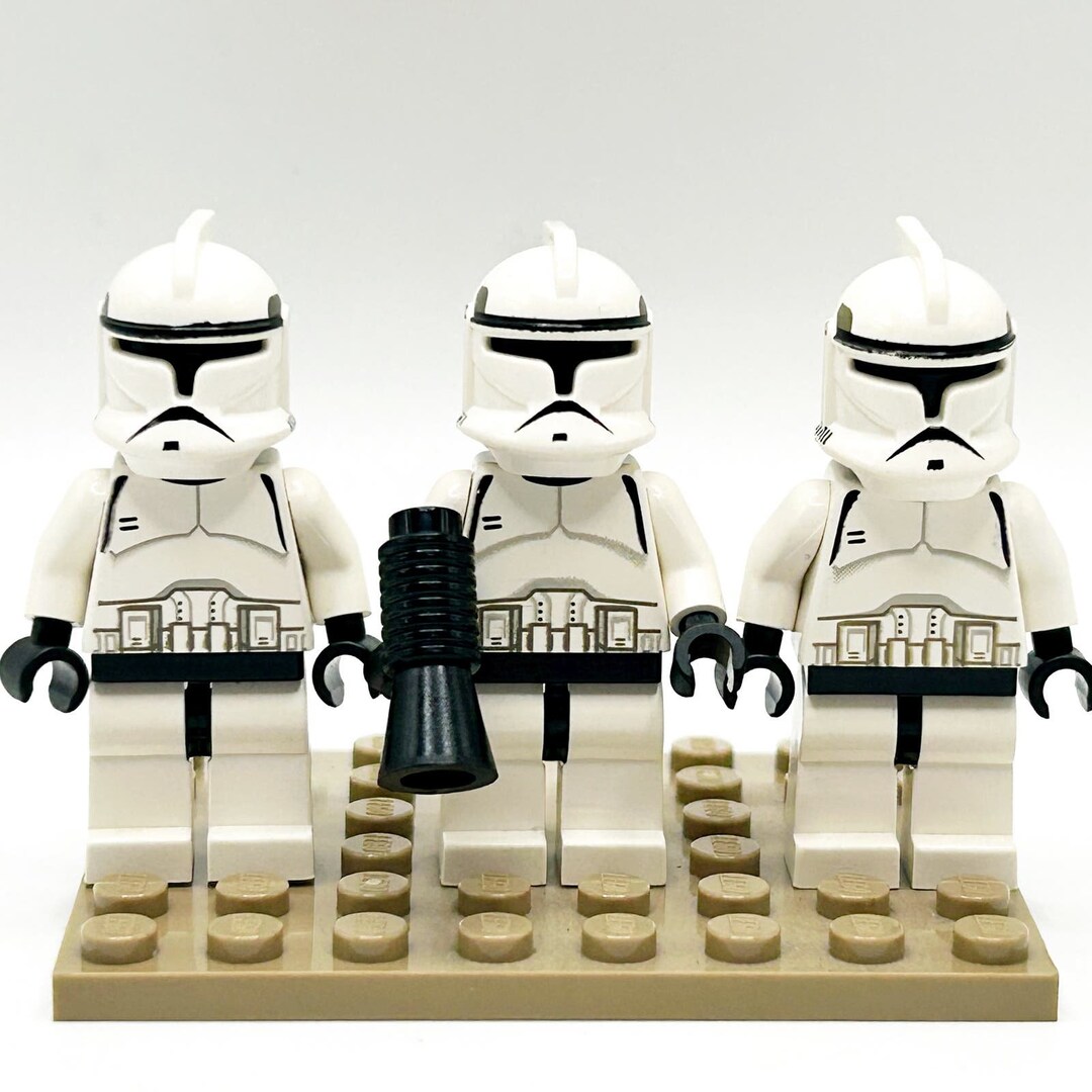 Lego Star Wars X3 Episode 2 Clone Trooper Phase 1 2002 7163 4482 Sw0058 ...
