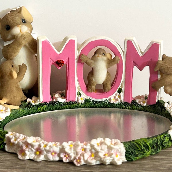 Charming Tails "Mom You Wow Me"  Dean Griff NWOB MOTHERS DAY Gift Figure Mirror 89/369