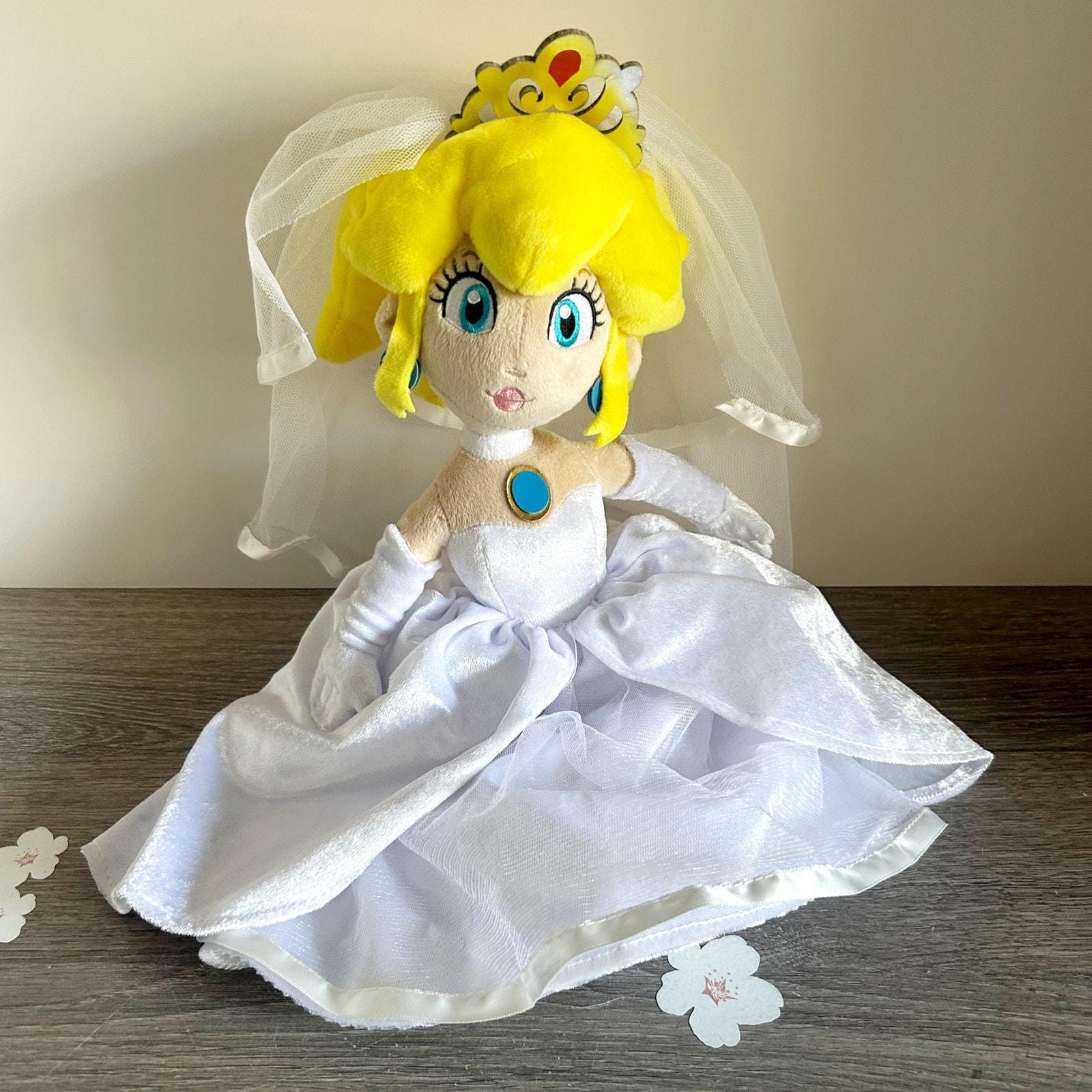 Super Mario Odyssey Plush 14" Wedding Princess Peach Bride 2018 Little Buddy EUC