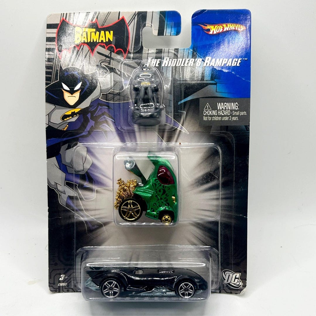 Hot Wheels DC the Batman the Riddler's Rampage W/ Figure - Etsy