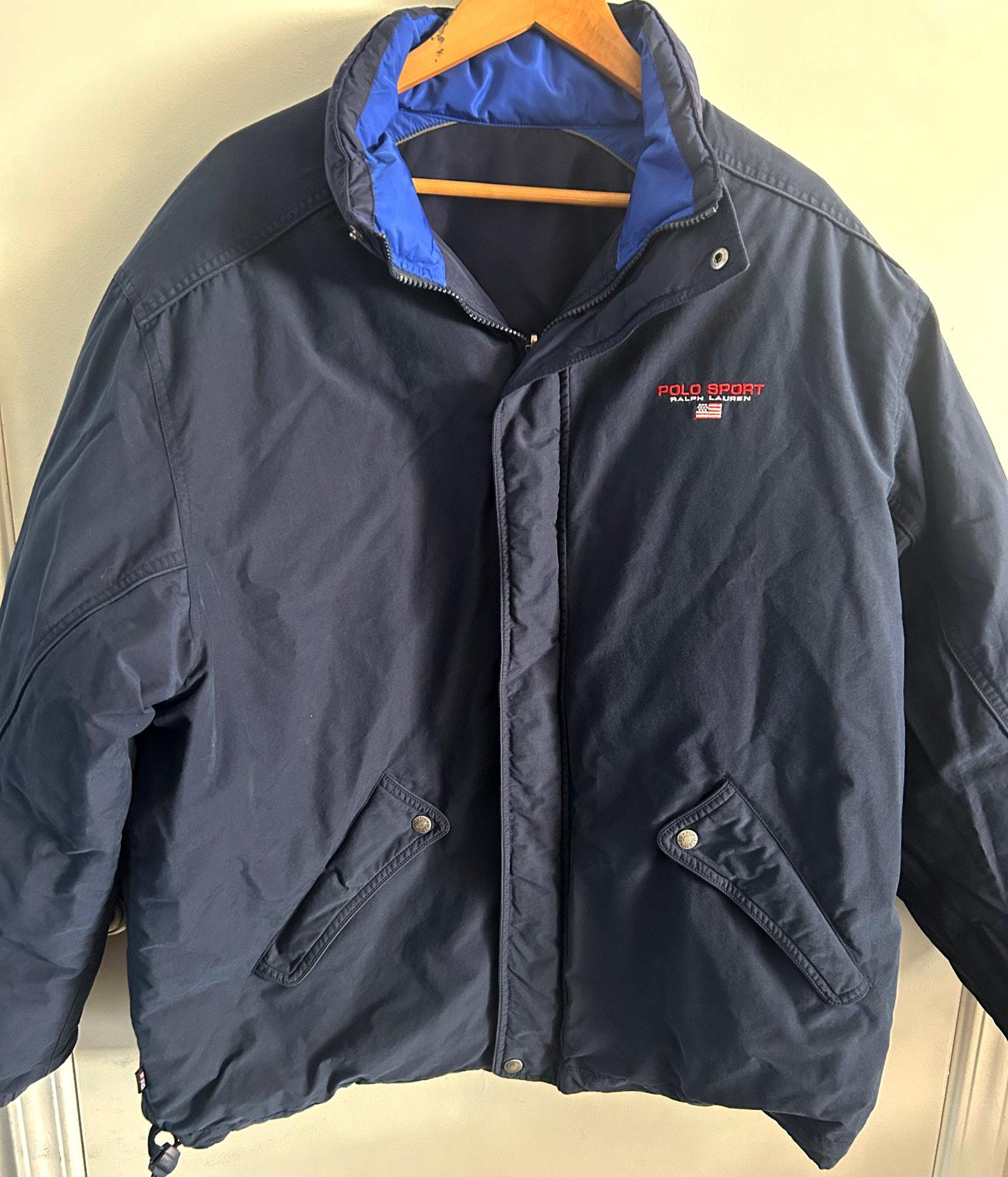 Vintage 90s Ralph Lauren Polo Sport Reversible Down Puffer Jacket