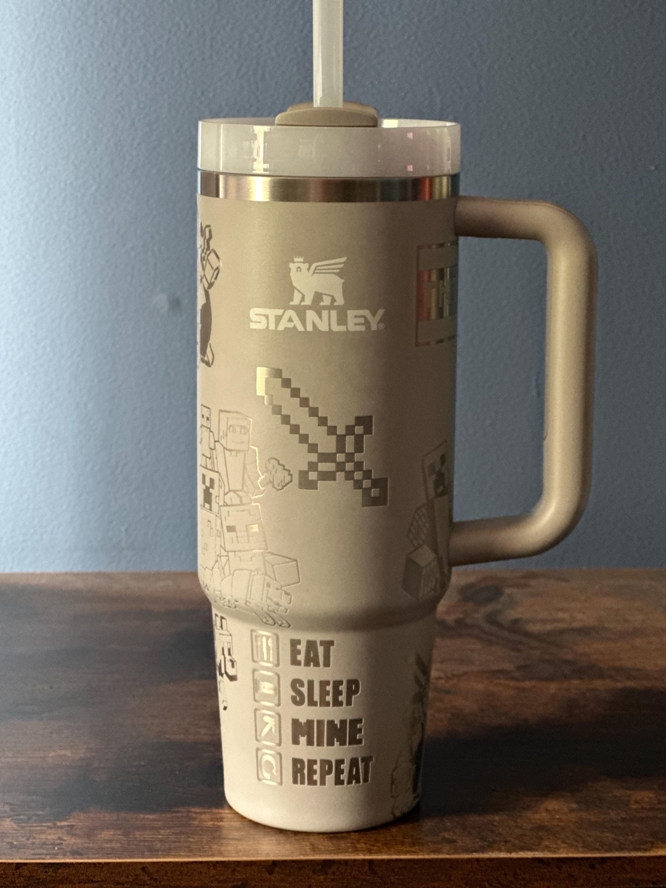 Stanley Brand 30 Ounce Minecraft Full Wrap Laser Engraved Tumbler