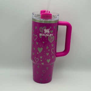 Stanley Brand 30 ounce Hearts Valentines Day Love Full Wrap Laser Engraved Tumbler