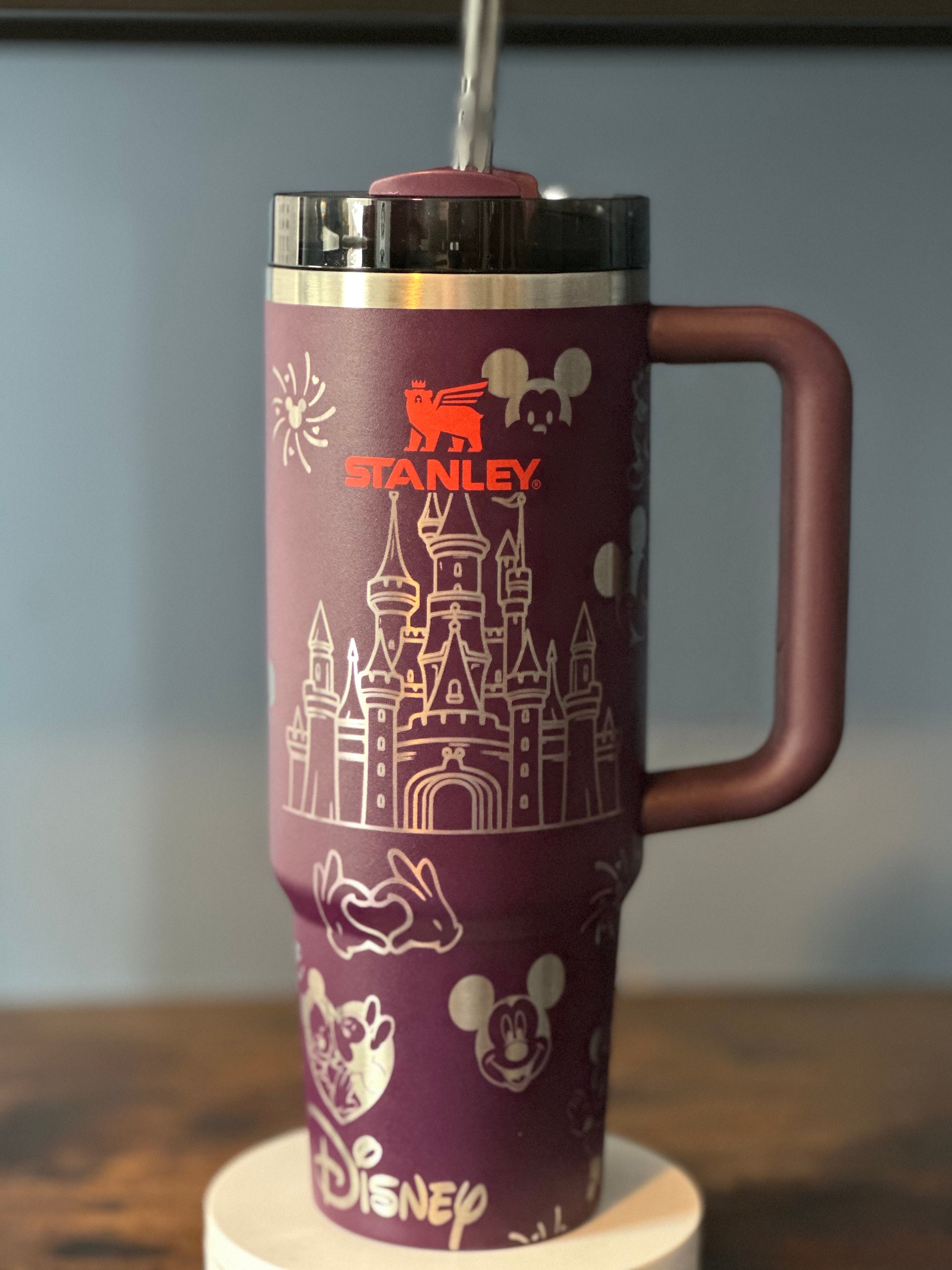 ディズニー ミッキーマウス ラベンダー Stanley Brand 40 Ounce Mickey & Disney Full Wrap Laser Engraved