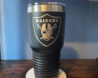 Raiders Laser Engraved 30 ounce Polar Camel Tumbler