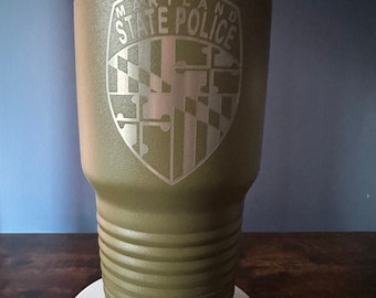 Maryland State Police Laser Engraved 30 ounce Polar Camel Tumbler