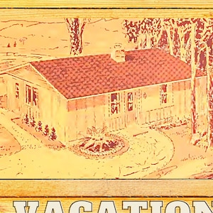 Plattegrond vintage vakantiecottage, 24' x 33', 792 SF, 1 badkamer, 2 slaapkamers, tiny house, plattegrond kantoor, plattegrond doe-het-zelfhuis, plattegrond kleine huisjes, plattegrond cottage