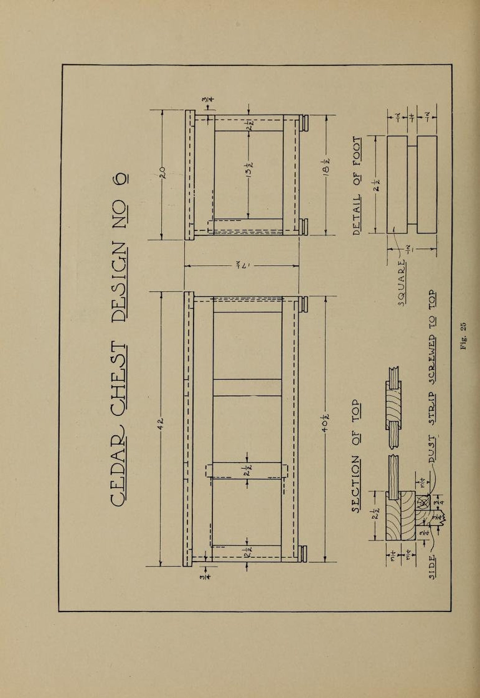 Vintage Cedar Chest Plans How to Make Cedar Chests PDF FILE, 21