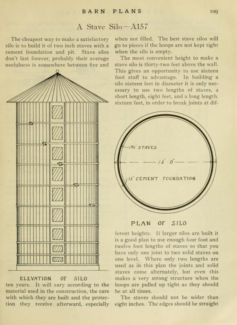 50+ Antique Barn and Farm Building Floorplans (PDF, Instant Download ...