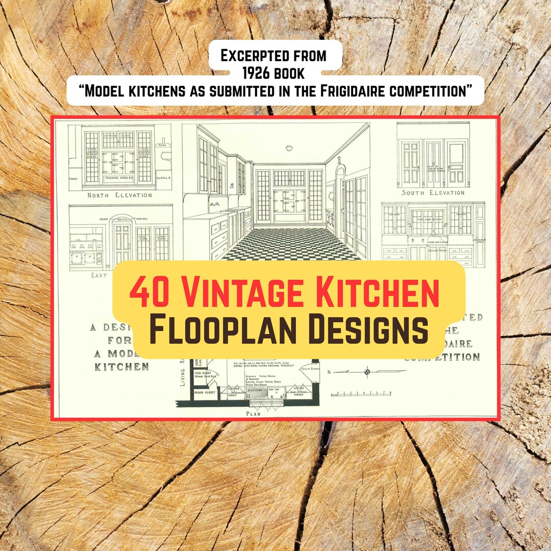 40 Vintage Kitchen Floor Plan Designs (PDF File, 39 Pp Excerpted From ...