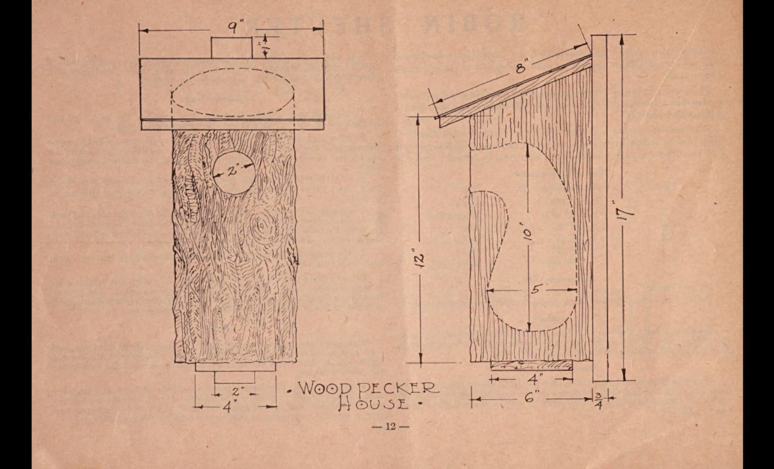 Instant Download Bird House Plans for 7 Common Backyard Birds DIY