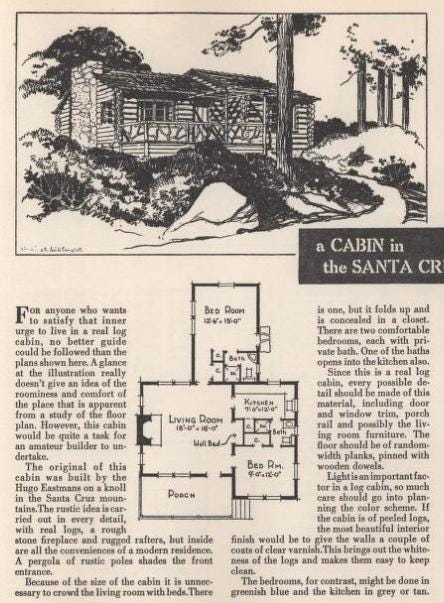 28 Vintage Cabin Floor Plans With Descriptions (PDF File, Excerpted ...