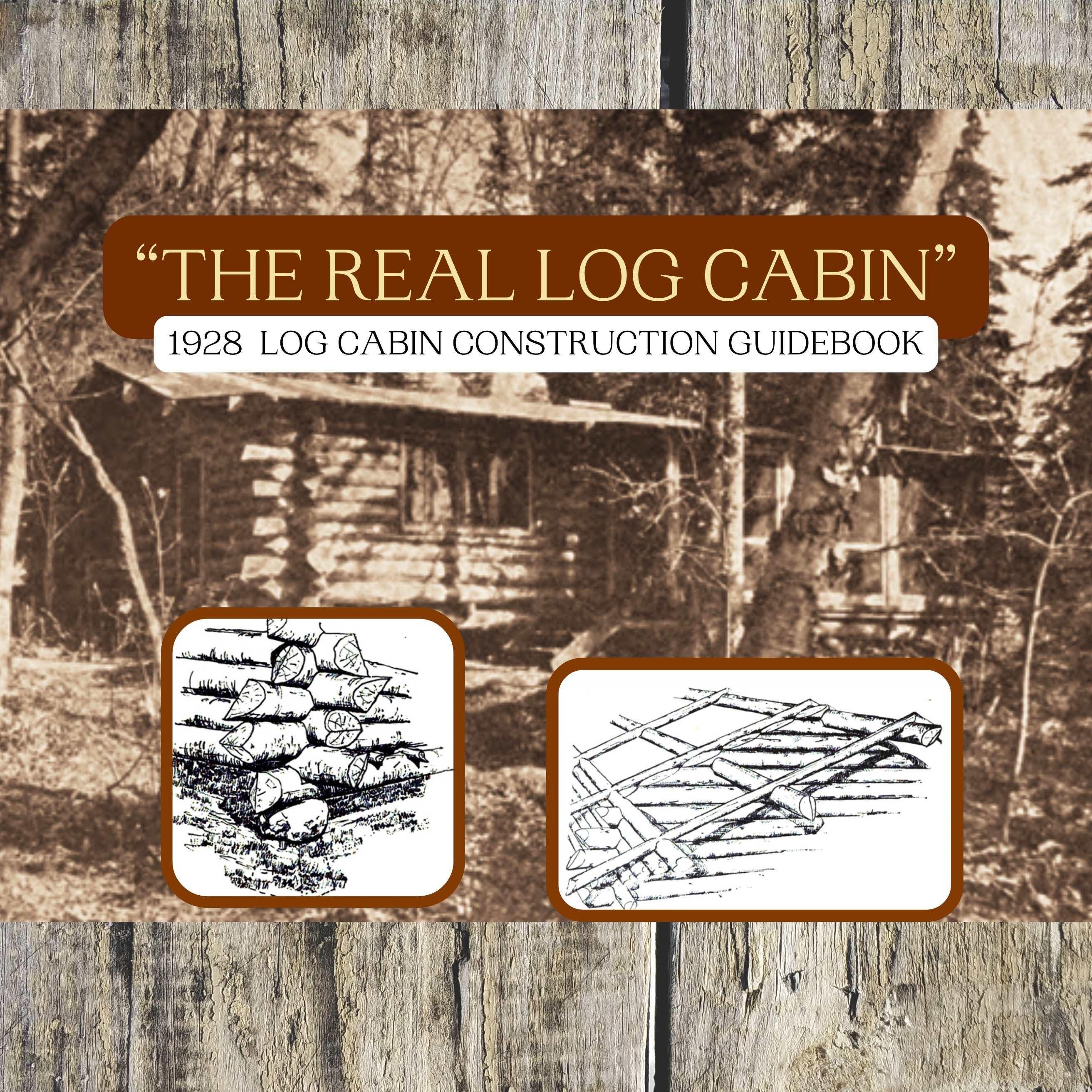 Log Cabin Building Book - Etsy