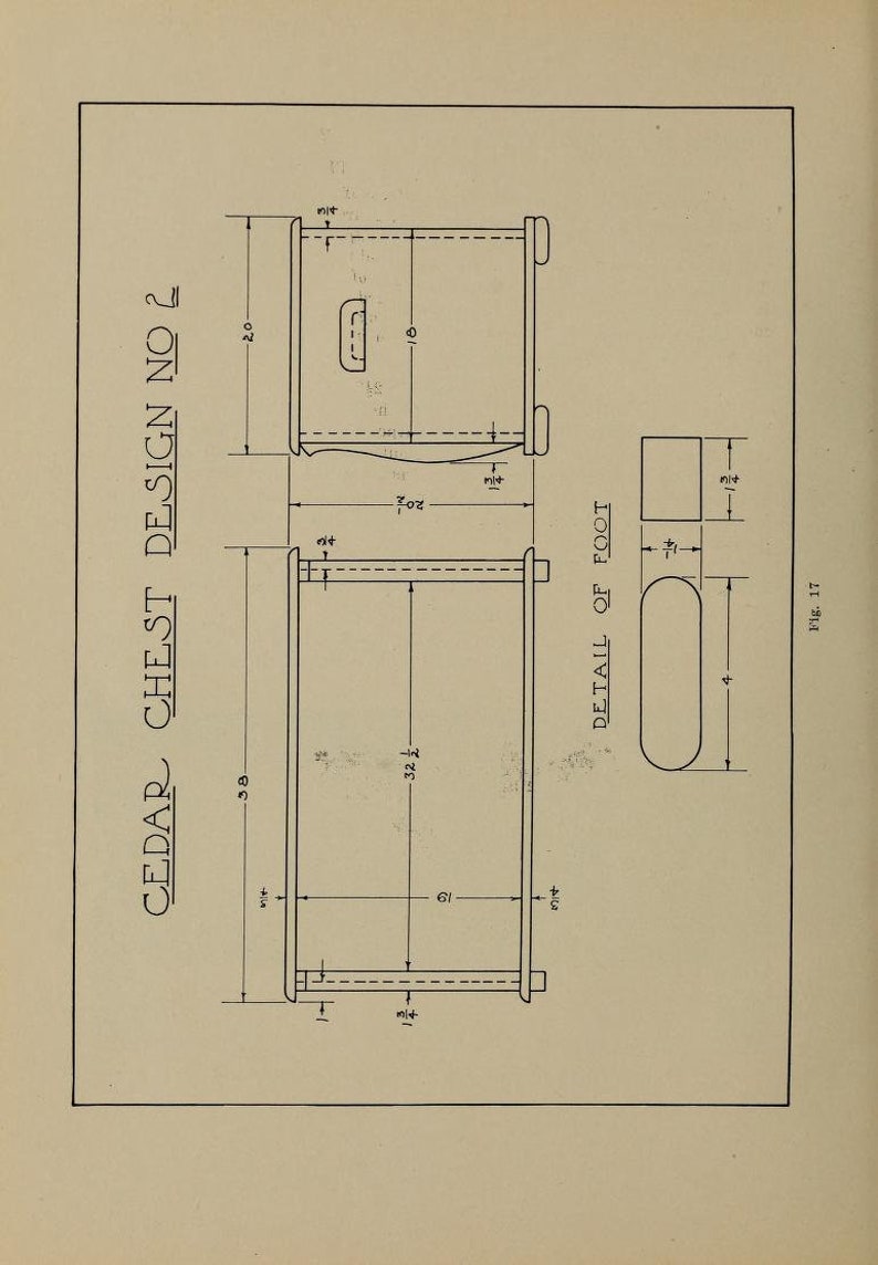 Vintage Cedar Chest Plans How to Make Cedar Chests PDF FILE, 21