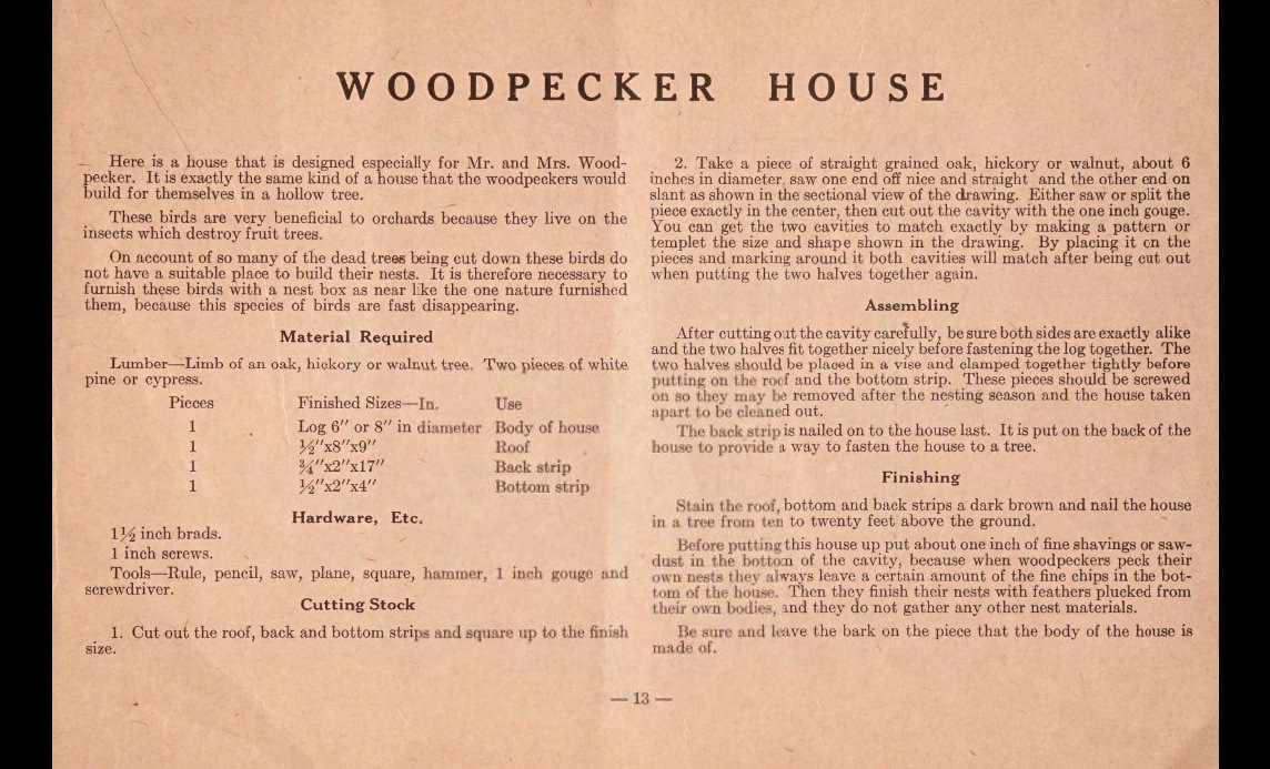 Instant Download Bird House Plans for 7 Common Backyard Birds DIY ...