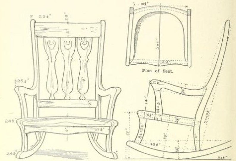 Vintage Furniture Plans Book, Furniture of the Craftsman, by Paul Otter