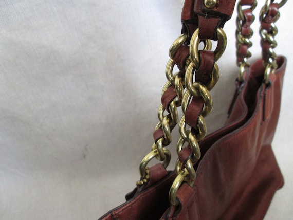Vintage Coach EXCELLENT condition Brown leather t… - image 9