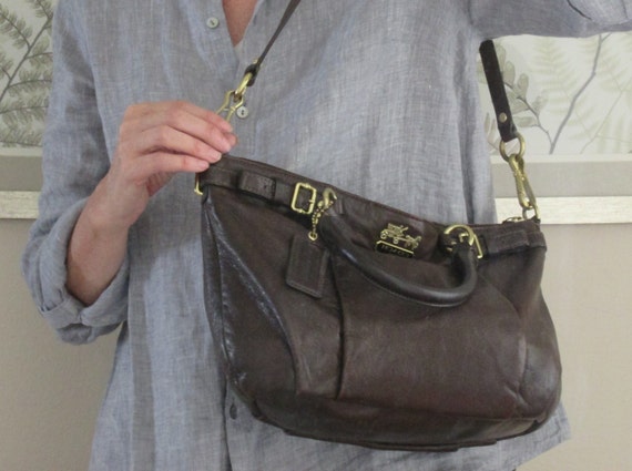 Vintage Coach like NEW mahogany brown butter soft… - image 2