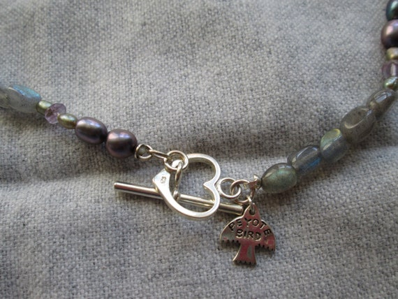 black pearl, iolite, labradorite and sterling sil… - image 3