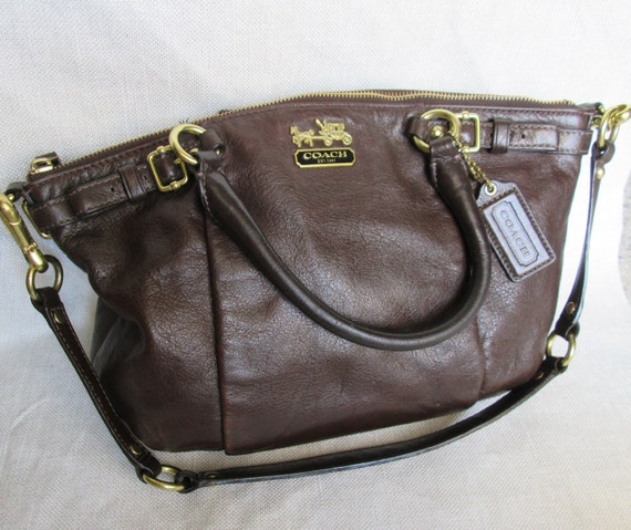 Vintage Coach like NEW mahogany brown butter soft… - image 4