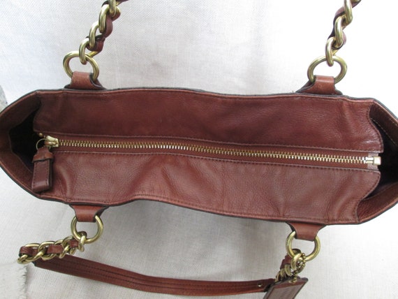Vintage Coach EXCELLENT condition Brown leather t… - image 7