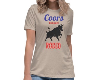 Women's Western Relaxed T-Shirt, Woman's Casual Fit Tee, Country Style Beer Tee