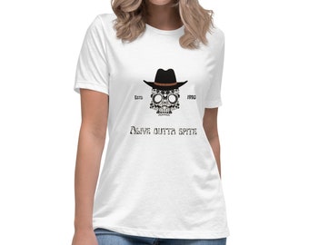 Alive Outta Spite Shirt, Howdy Shirt, Cowboy Skelett T-Shirt, Komfort, Boho T-Shirt, Country Western Cowgirl Shirt, Frauen entspannt T-Shirt