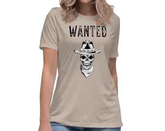 Cowboy Skull T-Shirt, Western Frauen T-Shirt, Western Grunge T-Shirt, Western Grunge T-Shirt, Yallternative Style T-Shirt