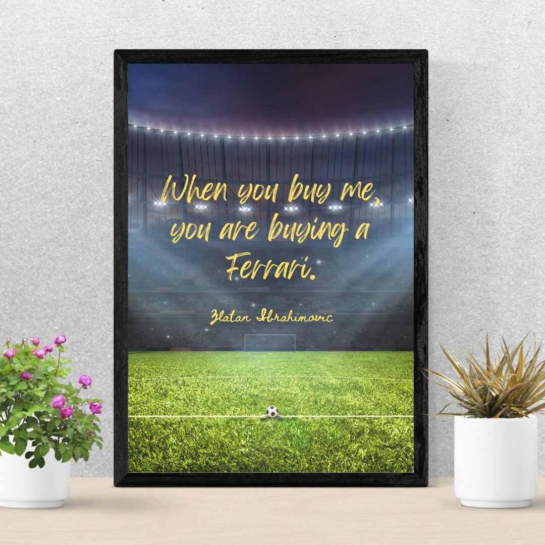 Grand Poster Zlatan Ibrahimovic & Verrati Avec Le PSG - Collection Foot