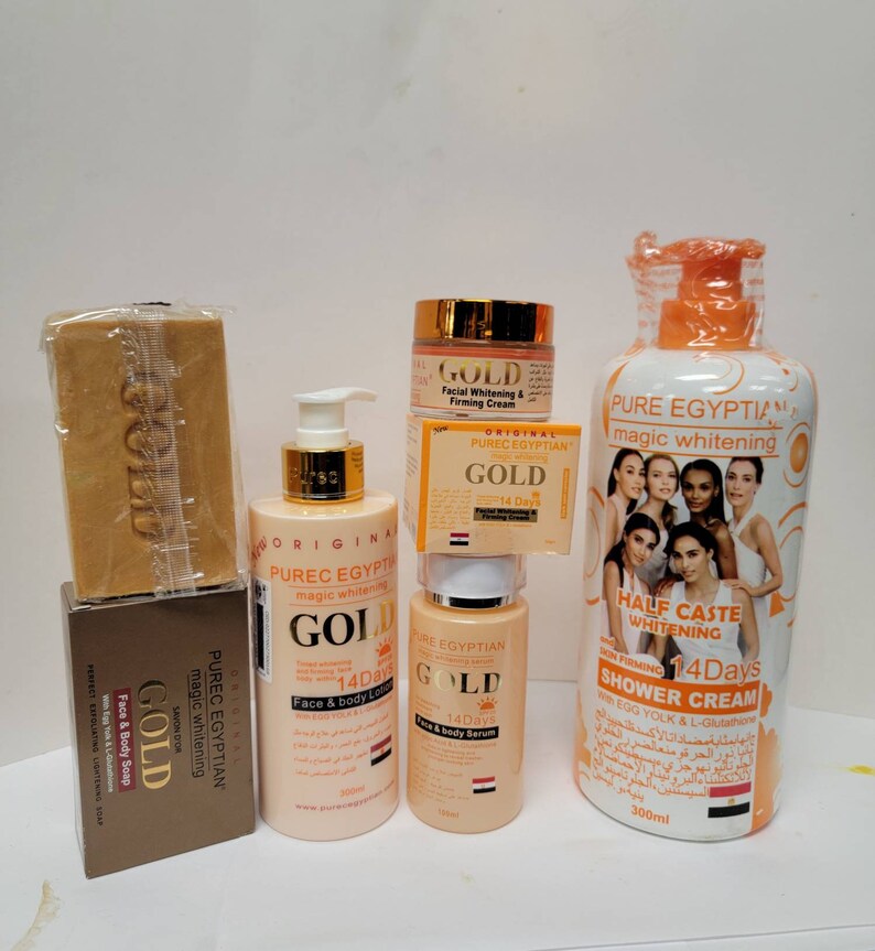 5x Purec Egyptian Magic Whitening Gold Lotion & Shower Cream Etsy