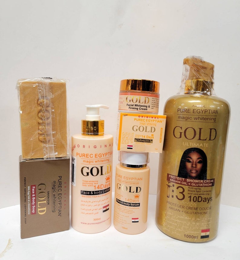 5x Purec Egyptian Magic Whitening Gold Lotion & Shower Cream Etsy