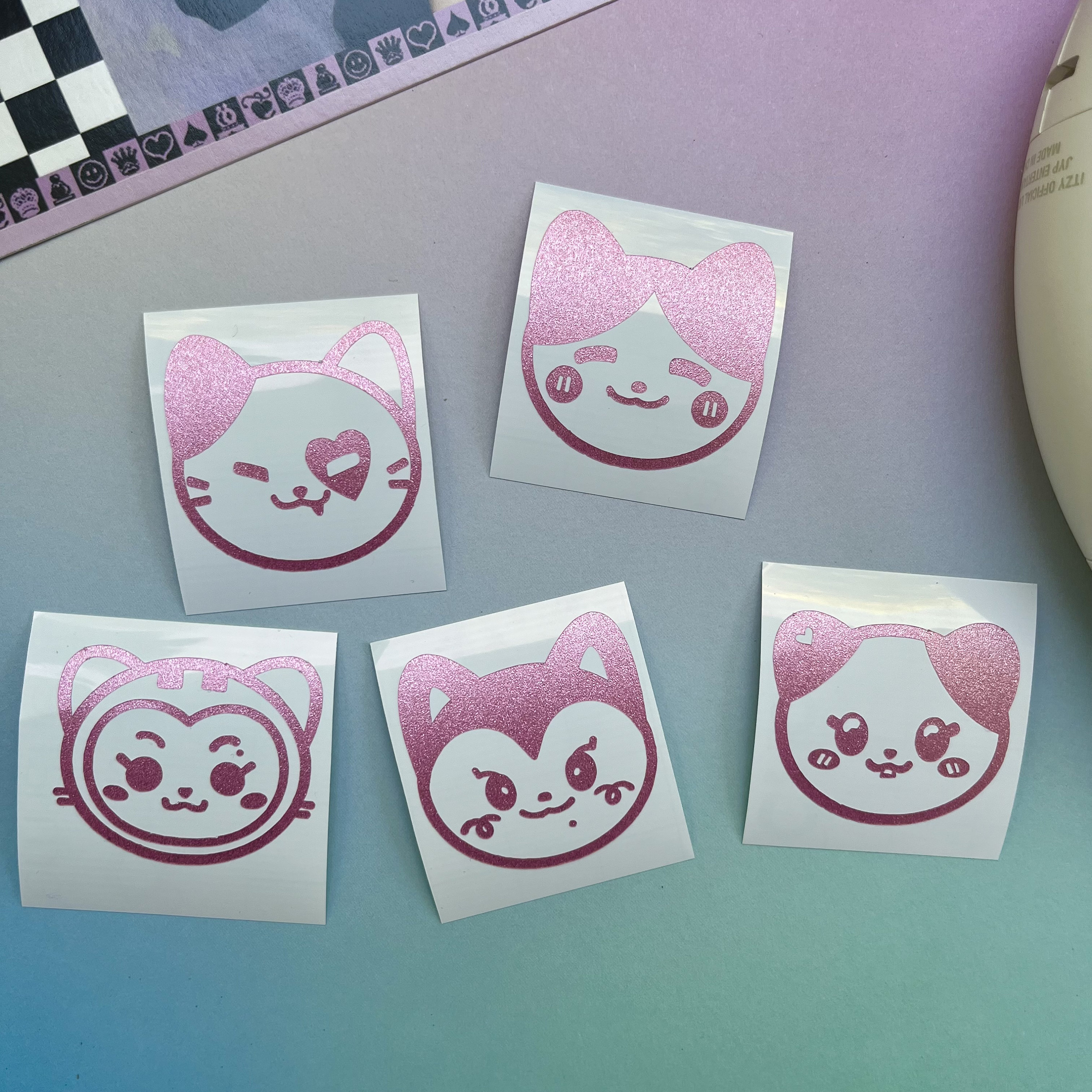 Itzy Twinzy Personalized Vinyl Light Ring Decals - Etsy