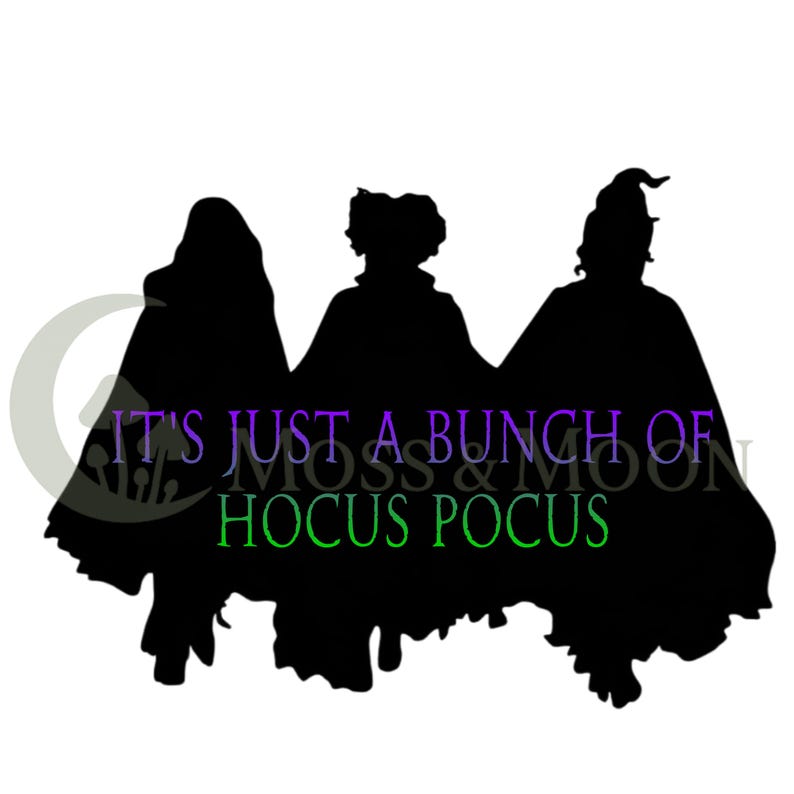 Hocus Pocus Halloween SVG PNG: Cricut & Sublimation Cut File - Etsy