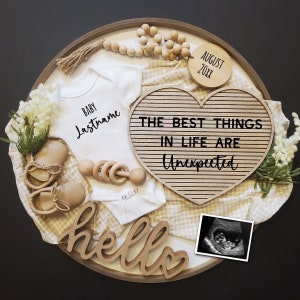 Unexpected Pregnancy Announcement, Unexpected Baby Announcement Digital, Surprise Pregnancy, The Best Things in Life are Unexpected