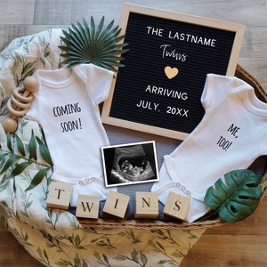 Twins Announcement, Digital Pregnancy Announcement Twins, Funny Twins Announcement Digital, Twin Pregnancy Announcement, Coming Soon Me Too