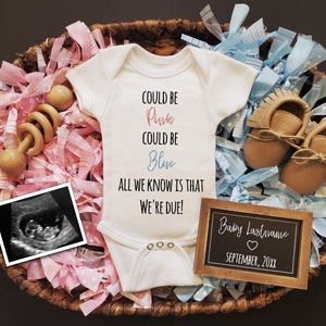 Funny Pregnancy Announcement, Pregnancy Announcement Digital, Baby Announcement, Pregnancy Announcement Neutral, Could be Pink Could be Blue
