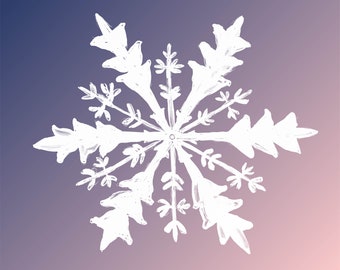 Snowflake Sketch SVG cricut