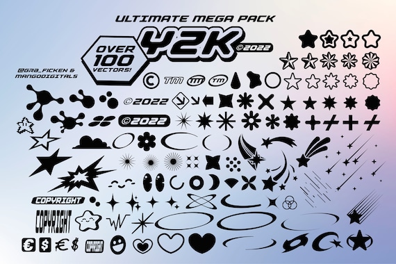 Cyber Y2K - Data Shapes, Icons