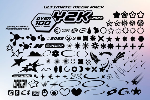 Cyber Y2K - Data Shapes, Icons