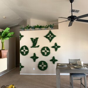 Wall Decor, Louis Vuitton Grass Centerpiece Lv